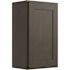 CNC Cabinetry Cabinetry Luxor Smoky Grey Wall Cabinet 21w X 18h