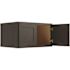 CNC Cabinetry Cabinetry Luxor Smoky Grey Wall Cabinet, 24 Deep 30w X 18h