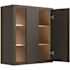 CNC Cabinetry Cabinetry Luxor Smoky Grey Blind Wall Cabinet 36w X 30h