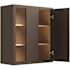 CNC Cabinetry Cabinetry 30" High Blind Wall Cabinet, Luxor Espresso