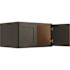 CNC Cabinetry Cabinetry Luxor Smoky Grey Wall Cabinet, 24 Deep 33w X 18h