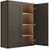 CNC Cabinetry Cabinetry Luxor Smoky Grey Wall Cabinet 42w X 42h