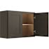 CNC Cabinetry Cabinetry Luxor Smoky Grey Wall Cabinet 27w X 24h