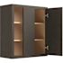 CNC Cabinetry Cabinetry 30" High Blind Wall Cabinet, Luxor Smoky Grey