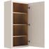 CNC Cabinetry Cabinetry Luxor White Wall Cabinet 15w X 42h