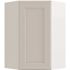 CNC Cabinetry Cabinetry Luxor White Corner Wall Cabinet 23.875w X 36h