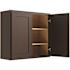 CNC Cabinetry Cabinetry 36" W X 30" H 2 Door Wall Cabinet, Luxor Espresso