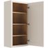 CNC Cabinetry Cabinetry Luxor White Wall Cabinet 21w X 42h
