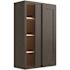 CNC Cabinetry Cabinetry Luxor Smoky Grey Blind Wall Cabinet 36w X 42h