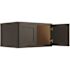 CNC Cabinetry Cabinetry Luxor Smoky Grey Wall Cabinet, 24 Deep 30w X 15h
