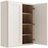 CNC Cabinetry Cabinetry Luxor White Wall Cabinet 33w X 42h