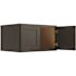 CNC Cabinetry Cabinetry Luxor Smoky Grey Wall Cabinet, 24 Deep 36w X 15h
