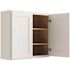 CNC Cabinetry Cabinetry 24" W X 30" H 2 Door Wall Cabinet, Luxor White