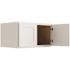 CNC Cabinetry Cabinetry Luxor White Wall Cabinet, 24 Deep 36w X 18h