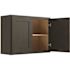 CNC Cabinetry Cabinetry 30" W X 24" H Wall Cabinet, Luxor Smoky Grey