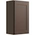 CNC Cabinetry Cabinetry 15" W X 30" H 1 Door Wall Cabinet, Luxor Espresso