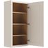 CNC Cabinetry Cabinetry Luxor White Wall Cabinet 9w X 42h