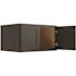 CNC Cabinetry Cabinetry Luxor Smoky Grey Wall Cabinet, 24 Deep 36w X 24h