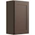 CNC Cabinetry Cabinetry 18" W X 30" H 1 Door Wall Cabinet, Luxor Espresso
