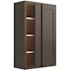 CNC Cabinetry Cabinetry Luxor Smoky Grey Blind Wall Cabinet 27w X 42h