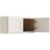 CNC Cabinetry Cabinetry 33" W X 12" H Wall Cabinet, Luxor White