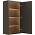 CNC Cabinetry Cabinetry Luxor Smoky Grey Wall Cabinet 15w X 42h