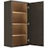 CNC Cabinetry Cabinetry Luxor Smoky Grey Wall Cabinet 21w X 42h