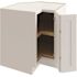 CNC Cabinetry Cabinetry Lazy Susan Corner Base Cabinet R, Luxor White