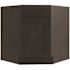CNC Cabinetry Cabinetry Luxor Smoky Grey Diagonal Corner Sink Base Cabinet 32w X 34.5h