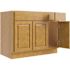CNC Cabinetry Cabinetry Country Oak - Sink Base Cabinet, Right Drawers - 42w X 34.5h