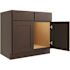 CNC Cabinetry Cabinetry 30" W Sink Base Cabinet, Luxor Espresso