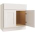 CNC Cabinetry Cabinetry Luxor White Vanity Base Cabinet 24 X 34.5