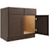 CNC Cabinetry Cabinetry 33" W Sink Base Cabinet, Luxor Espresso