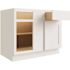 CNC Cabinetry Cabinetry Luxor White Blind Base Cabinet 33w X 34.5h Left