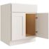 CNC Cabinetry Cabinetry Luxor White Sink Base Cabinet 27w X 34.5h