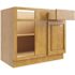 CNC Cabinetry Cabinetry Country Oak Blind Base Cabinet 33w X 34.5h Left