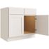 CNC Cabinetry Cabinetry 36" W Sink Base Cabinet, Luxor White