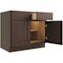 CNC Cabinetry Cabinetry 36" W 2 Drawer 2 Door Base Cabinet, Luxor Espresso