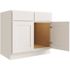 CNC Cabinetry Cabinetry 30" W Sink Base Cabinet, Luxor White