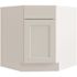 CNC Cabinetry Cabinetry Luxor White Diagonal Corner Sink Base Cabinet 32w X 34.5h Right