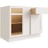 CNC Cabinetry Cabinetry Luxor White Blind Base Cabinet 33w X 34.5h