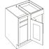 CNC Cabinetry Cabinetry 42/45 Blind Base Cabinet L, Country Oak