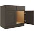 CNC Cabinetry Cabinetry 36" W Sink Base Cabinet, Luxor Smoky Grey