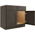 CNC Cabinetry Cabinetry 30" W Sink Base Cabinet, Luxor Smoky Grey
