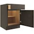 CNC Cabinetry Cabinetry 21" W 1 Door Base Cabinet R, Luxor Smoky Grey