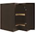 CNC Cabinetry Cabinetry Lazy Susan Corner Base Cabinet L, Luxor Espresso