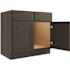 CNC Cabinetry Cabinetry Luxor Smoky Grey Sink Base Cabinet 42w X 34.5h