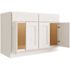 CNC Cabinetry Cabinetry Luxor White Sink Base Cabinet 48w X 34.5h