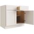CNC Cabinetry Cabinetry 42/45 Blind Base Cabinet L, Luxor White