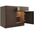 CNC Cabinetry Cabinetry 30" W 2 Drawer 2 Door Base Cabinet, Luxor Espresso